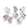 Tarnish Resistant 304 Stainless Steel Folding Crimp Ends X-STAS-P207-03P-A-1