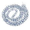 Electroplate Transparent Glass Beads Strands EGLA-N002-13-B02-2