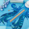 2Pcs 2 Style Polyester Embroidery Sew on Appliques PATC-MA0001-32C-3