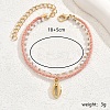 Iron Multi-layer Rope Anklets with Heart Charms for Women FX0912-2-1