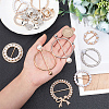 14Pcs 14 Style Alloy Resin Imitation Pearl Buckles JEWB-PH0001-21-3