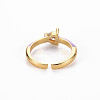 Brass Enamel Cuff Rings RJEW-T016-31C-NF-2