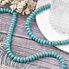 1 Strand Rondelle Synthetic Turquoise Beads Strands X-TURQ-G109-8x5mm-06-5