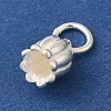 925 Sterling Silver Tulip Flower Charms with Jump Rings FIND-U013-08S-01-2