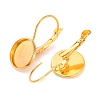 Brass Leverback Earring Findings KK-C1244-NRG-1