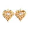 Brass Micro Pave Cubic Zirconia Pendants KK-F906-17G-1
