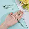 2Pcs 2 Styles Flower Alloy Pendant Decorations HJEW-OC00305-3