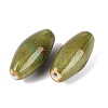 Vintage Handmade Porcelain Beads PORC-N013-23-04-2