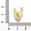Brass Micro Pave Cubic Zirconia Pendants KK-K400-35G-01-3