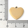 Ion Plating(IP) 304 Stainless Steel Pendants STAS-D025-01G-01-3