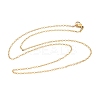 Ion Plating(IP) Trendy Unisex 304 Stainless Steel Cable Chain Necklaces NJEW-M047-02-3