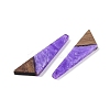 Resin & Wood Pendants WOOD-F015-15E-2