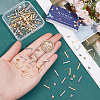 80Pcs 2 Color Rectangle 304 Stainless Steel Stud Earring Findings STAS-SC0008-54-3