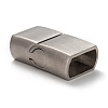 Tarnish Resistant 304 Stainless Steel Magnetic Clasps with Glue-in Ends STAS-I171-11P-2