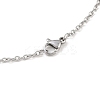 Non-Tarnish 304 Stainless Steel Cable Chain for Necklace STAS-E052-61P-55cm-2