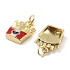 Brass Pendants KK-H002-07E-G-RS-2