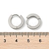Tarnish Resistant 202 Stainless Steel Huggie Hoop Earrings LS-EJEW-O087-09A-P-3