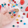42Pcs 7 Styles Glass Pendants PALLOY-AR00019-3
