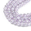 Electroplate Glass Beads Strands EGLA-B013-01A-PL01-3
