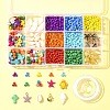 DIY Glass Seed & Synthetic Turquoise & Natural Cowrie Shell Bracelets Making Kits DIY-FS0007-11A-7