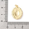 Brass Pendants with Jump Ring KK-V016-09G-3