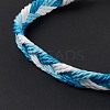 3Pcs 3 Style Natural Shell & Glass Braided Bead Bracelets Set BJEW-B065-07B-5