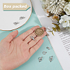 6Pcs Brass Micro Pave Clear Cubic Zirconia Fold Over Clasps KK-BC0015-10P-3