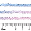 Transparent Painted Glass Beads Strands DGLA-A034-T1mm-A08-3