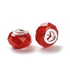 Pearlized Resin European Beads RESI-M001-01D-2