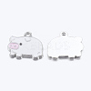Zinc Alloy Enamel Pendants LS-ENAM-22X18-2-1