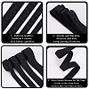 9 Yards 4 Styles Flat Non-slip Transparent Silicone Polyester Elastic Band OCOR-GF0004-20-6