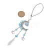 Alloy Moon Window Hanging Prism Ornaments HJEW-TA00284-03-3