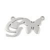 Non-Tarnish 304 Stainless Steel Pendants STAS-L279-002P-G-1