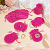 Calabash Velvet Jewelry Storage Drawstring Pouches LS-TP-WH0011-05I-4