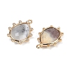 Natural White African Opal Faceted Pendants G-K347-06G-02-2