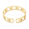 Colorful Cubic Zirconia Cuff Bangle BJEW-D058-03A-G-02-2