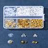 6 Styles Brass Bullet Clutch Bullet Clutch Earring Backs with Pad FIND-FS0003-08G-8