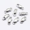 Anti-Tarnish Rhodium Plated 925 Sterling Silver Lobster Claw Clasps STER-K167-075A-P-2