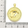 Brass Micro Pave Cubic Zirconia Pendants KK-K354-09A-G-3