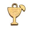 Tibetan Style Tropical drink Alloy Pendants X-TIBEB-A14275-AG-LF-2