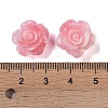 Synthetic Coral 3D Flower Rose Beads CORA-A005-14mm-25-3
