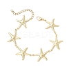 304 Stainless Steel Starfish Link Bracelets BJEW-JB13339-2
