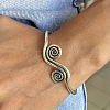 Adjustable Brass Cuff Bangles FS-WG28667-01-2