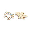 Rack Plating Alloy Enamel Pendants X-ENAM-S126-068-NR-3