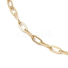 2.5MM 304 Stainless Steel Paperclip Chain Anklets AJEW-AN00749-4