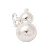 925 Sterling Silver Solid Gourd Charms STER-D300-07S-1
