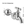 Water Faucet 304 Stainless Steel Cartilage Earrings FS-WGE47D7-01-2