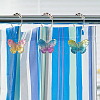20Pcs 5 Colors Iron Shower Curtain Rings for Bathroom HJEW-OC0001-22-5