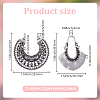 24Pcs 2 Styles Tibetan Style Zinc Alloy Pendants FIND-DR0001-47-2