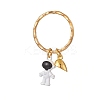 Baking Paint Alloy Astronaut Pendant Keychain LS-KEYC-JKC00451-2
